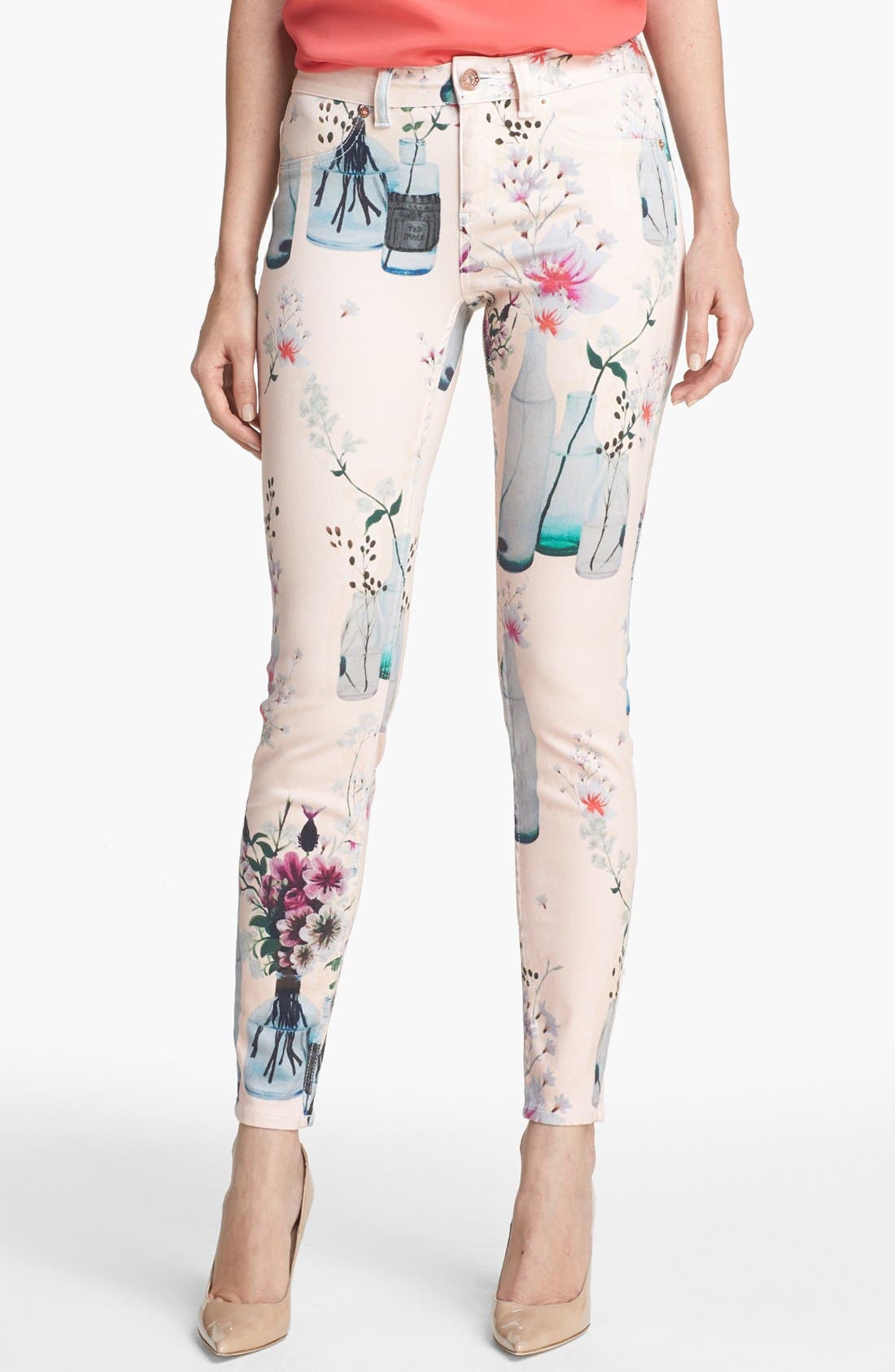 Ted Baker London 'Water Bottle' Skinny Stretch Ankle Jeans (Shell) Nordstrom