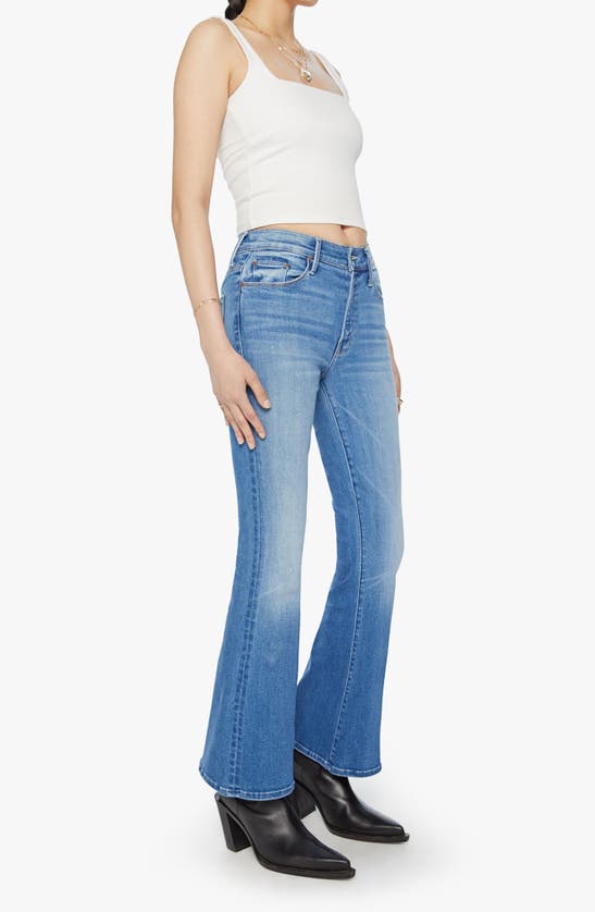 Mother Weekender Flared Jeans In Blue In Blue