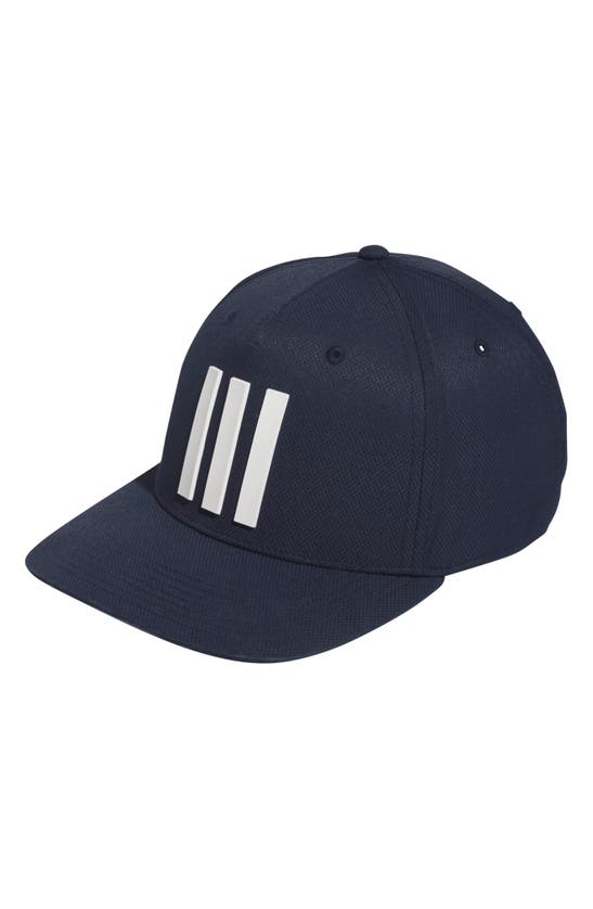 Adidas Golf Tour 3-stripes Golf Hat In Blue