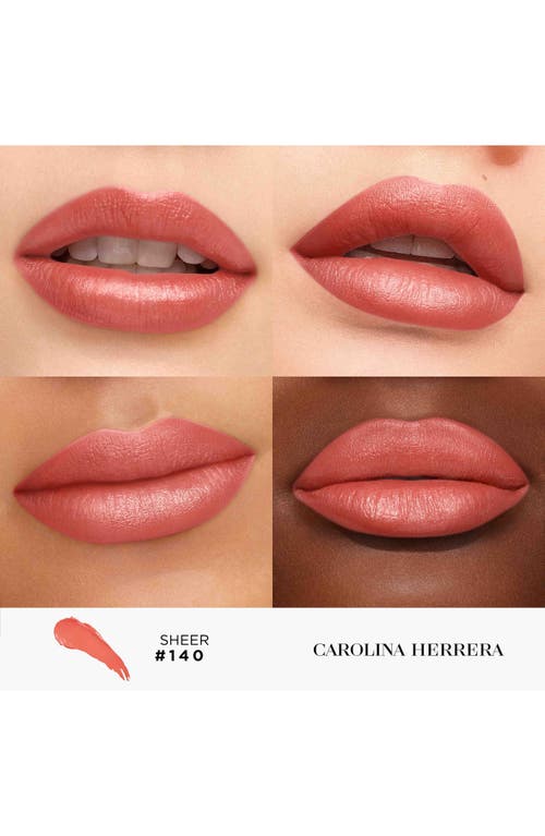 Shop Carolina Herrera Fabulous Kiss Sheer Lipstick Refill In 140 Nude Smile