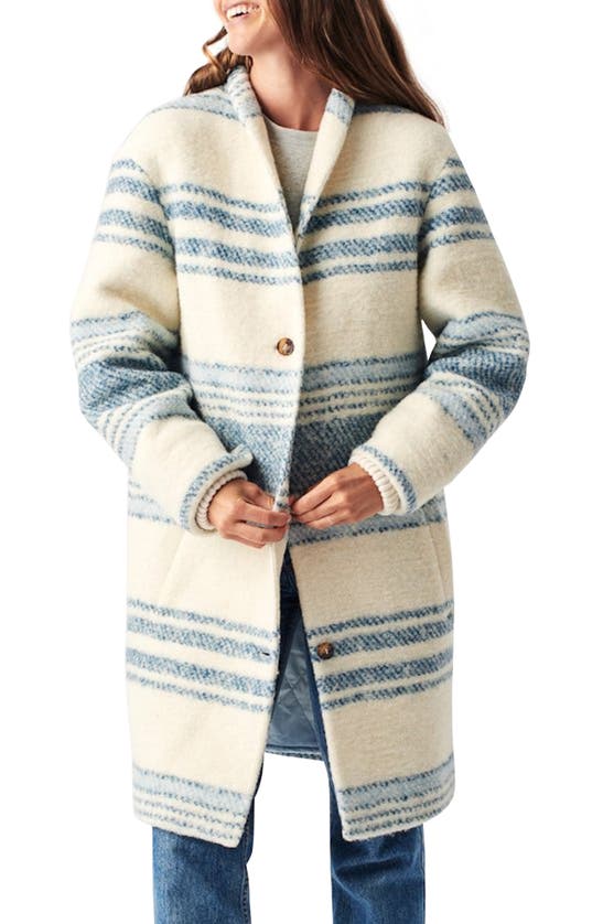 FAHERTY DENVER WOOL BLEND BLANKET COAT