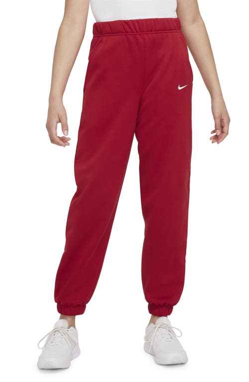 Nike Kids' Therma-FIT Sweatpants in Gym Red/White