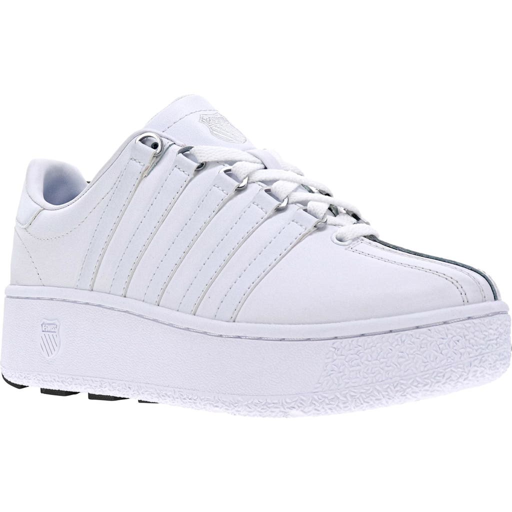 K-swiss Classic Vn Platform Sneaker In White/white