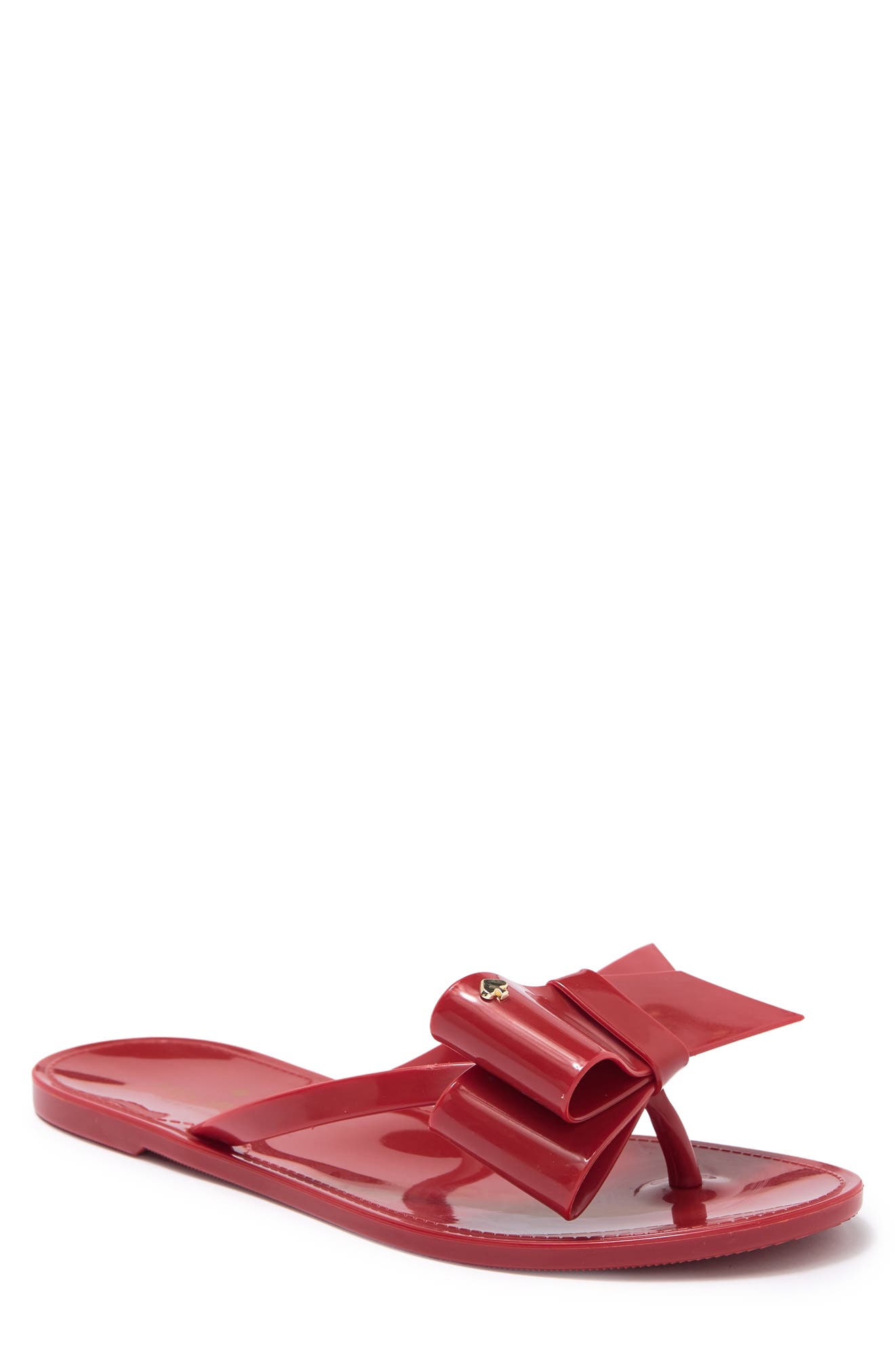 kate spade jelly sandals with bow