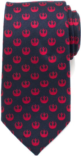 Rebel symbol silk tie