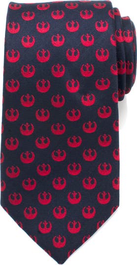 Rebel symbol silk tie