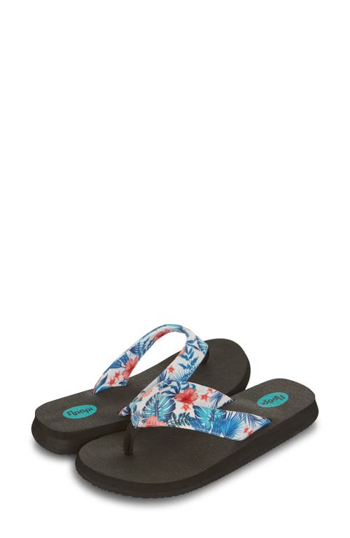 Floopi Isabella Yoga Flip Flop In White