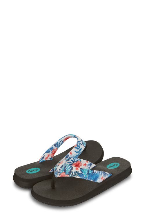 Shop Floopi Isabella Yoga Flip Flop In White