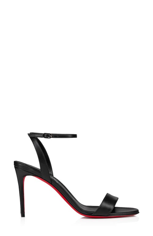Christian Louboutin Loubi Ankle Strap Sandal In Black