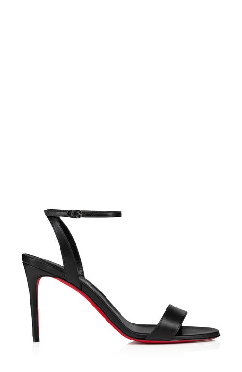 Shop Christian Louboutin Loubi Ankle Strap Sandal In Black