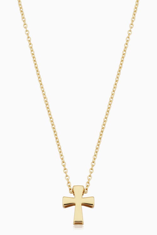 Oradina 14k Gold Crossed Paths Pendant Necklace In Yellow Gold