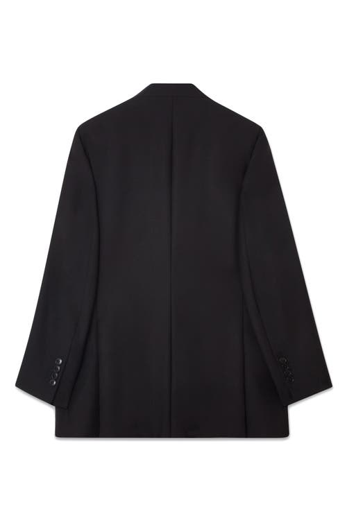 Shop Blk Dnm 67 Wool Blazer In Black Wool Mohair