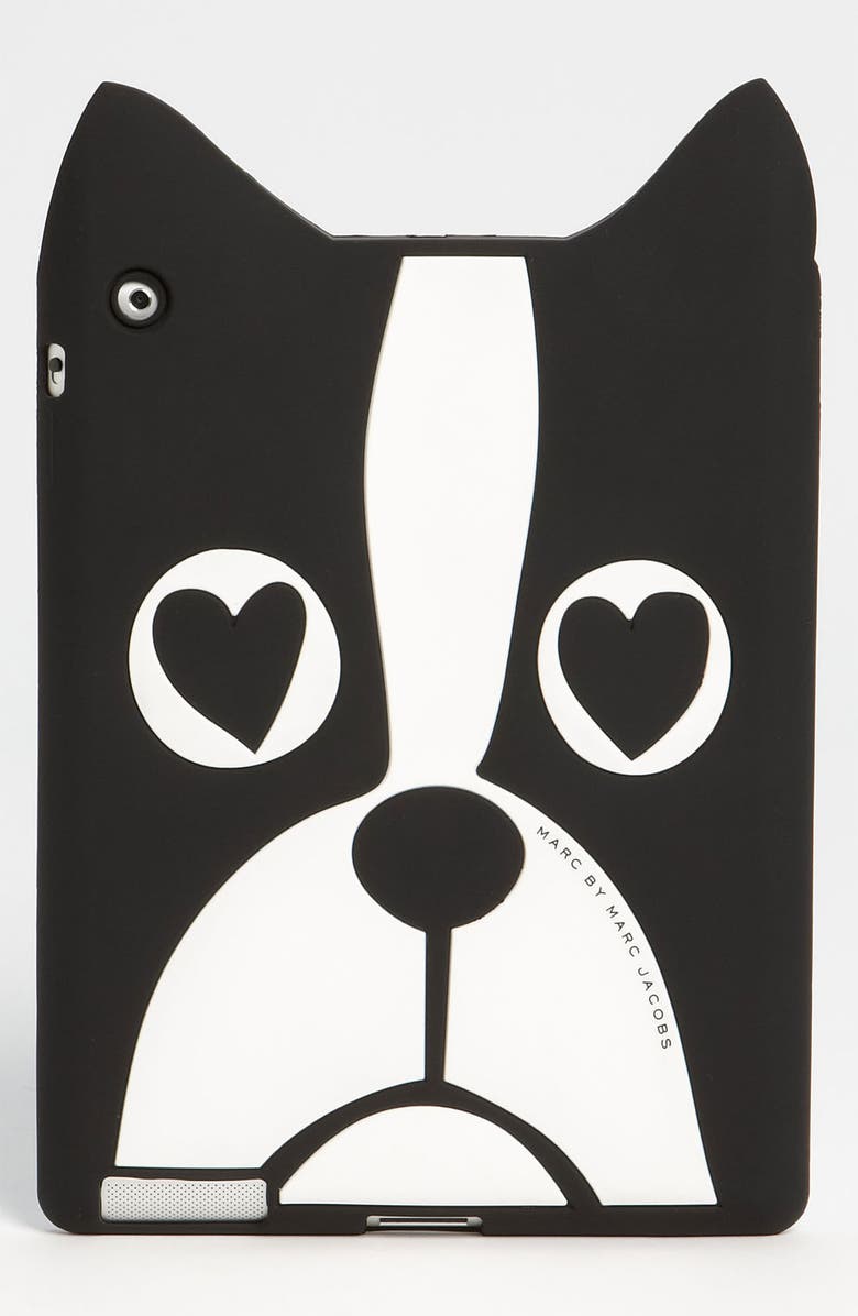 MARC JACOBS MARC BY MARC JACOBS 'Shorty the Boxer' iPad Case, Main, color, Black