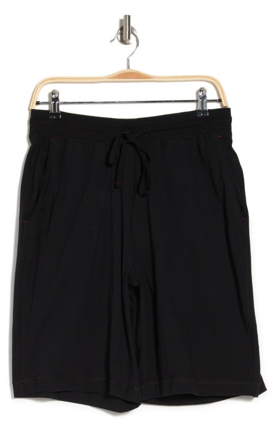 Daniel Buchler Peruvian Pima Cotton Lounge Shorts In Black