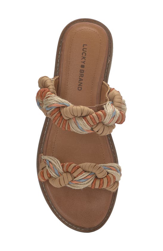 Shop Lucky Brand Kabrina Slide Sandal In Sunset Multi Txlbrd