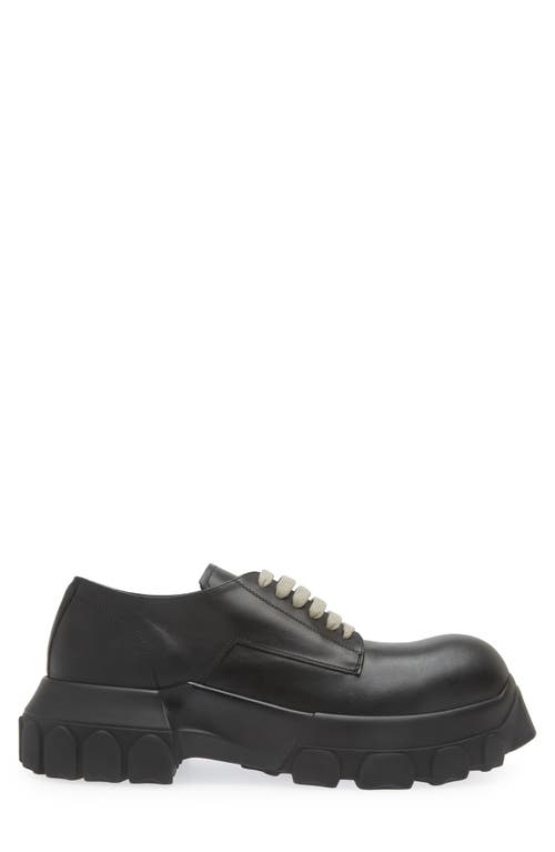 Shop Rick Owens Bozo Tractor Oxford In Black/black