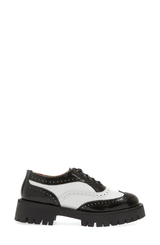 Steve Madden Lance Wingtip Platform Oxford In Black Multi | ModeSens