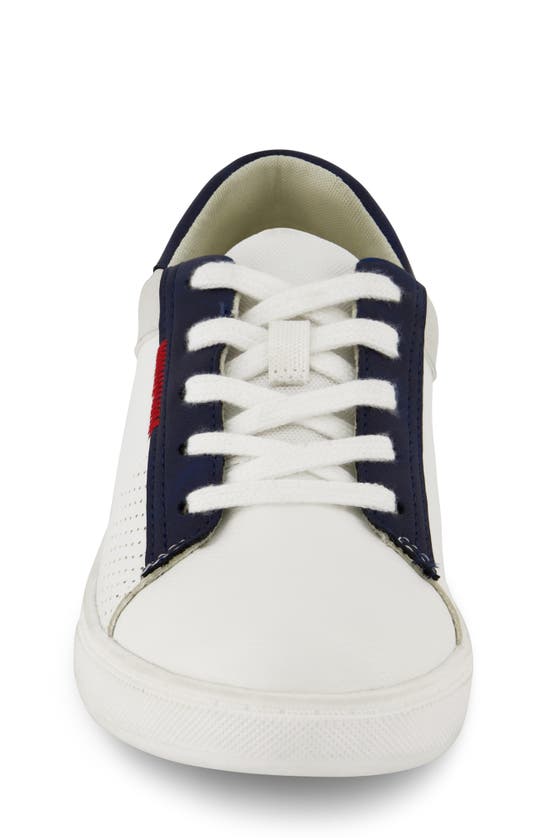 Shop Kenneth Cole Kids' Liam Cairo Sneaker In Navy