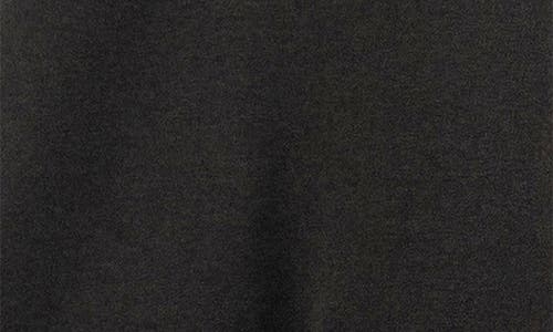 Burnside Jersey Quarter Zip Sweatshirt In Heather Black