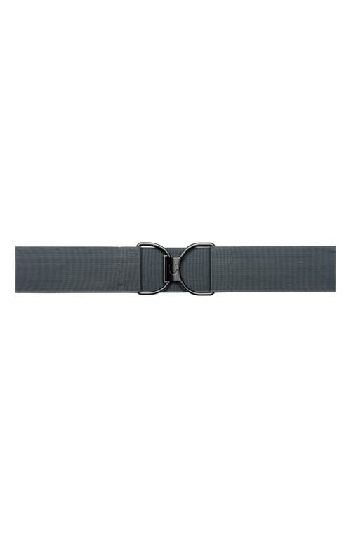 Charcoal & Matte Black Clasp Stretch Belt