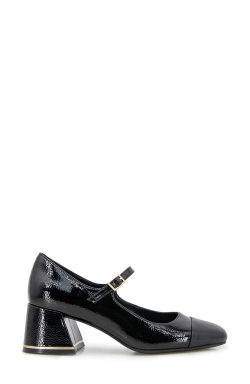 Kenneth Cole Brynne Platform Mary Jane Pump In Black/black Patent