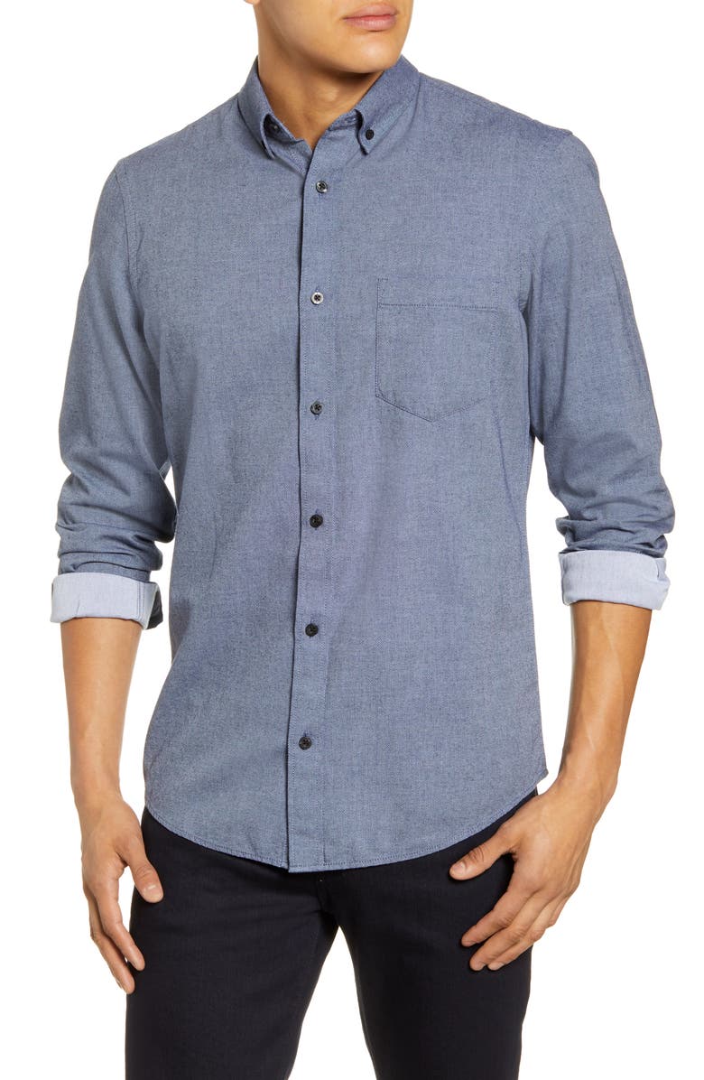 Nordstrom Men's Shop Regular Fit Diamond Pattern Button-Down Shirt ...