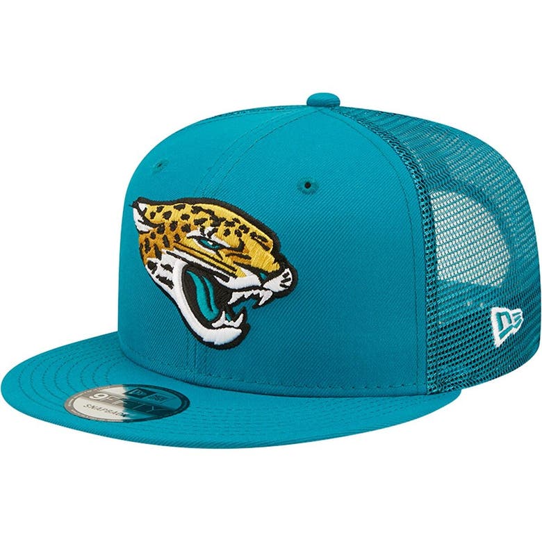 New Era Teal Jacksonville Jaguars Team Classic Trucker 9fifty Snapback ...