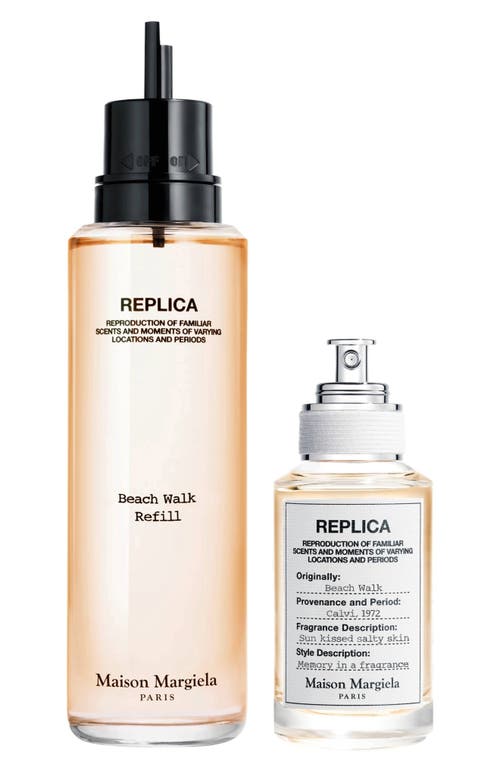 Shop Maison Margiela Replica Beach Walk Eau De Toilette & Refill 2-piece Set $245 Value In No Color