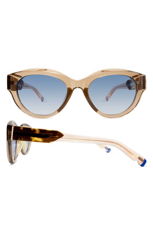 Coco and Breezy Peyton 53mm Gradient Oval Sunglasses in Cognac Crystal/Blue Gradient