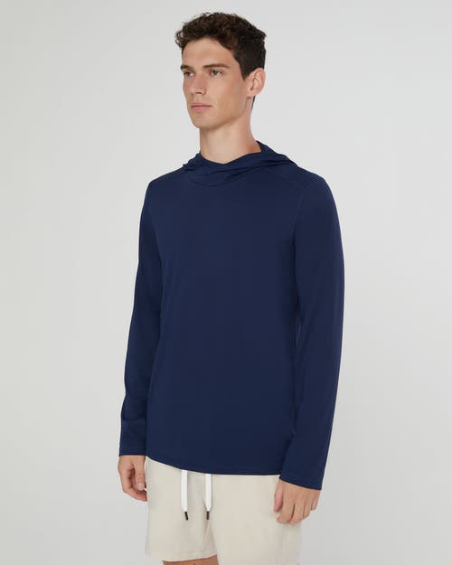 Shop Onia Hooded Sun Tee In Deep Navy