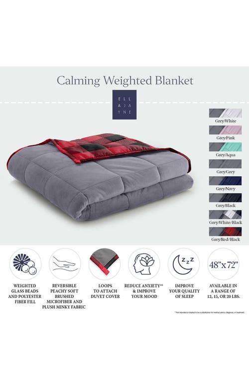 Ella Jayne Home Weighted Blanket In Red Black
