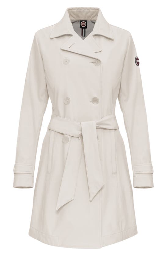 Shop Colmar New Futurity Double Breasted Trench Coat In Porcelain