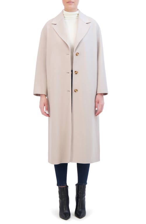 Shop Rebecca Minkoff Relaxed Double Face Coat In Stone