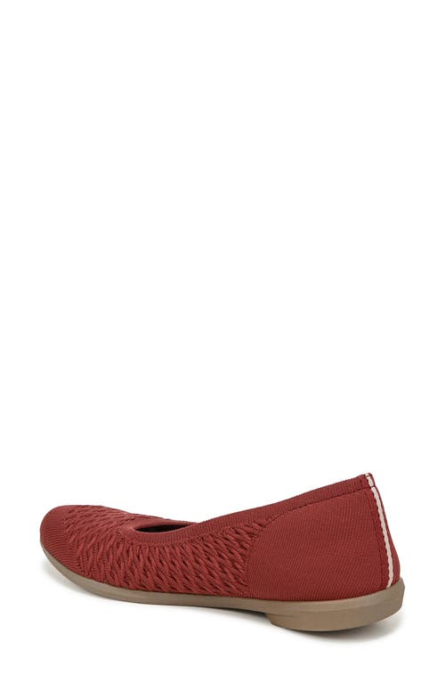 Bzees Khloe Knit Ballet Flat In Red