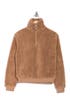 Thumbnail image number 3 of TOPSHOP Faux Fur Quarter Zip Funnel Neck Sweater