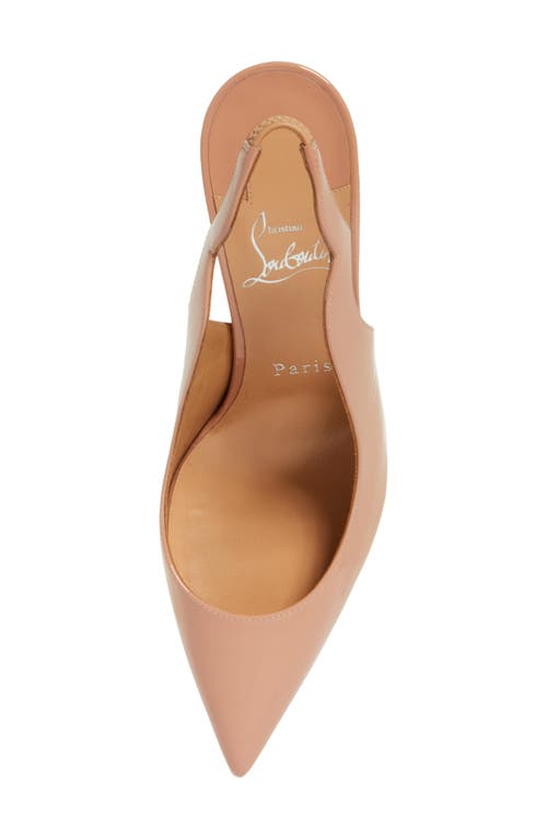 Shop Christian Louboutin Hot Chick Pointed Toe Slingback Pump In N295 Beige/lin Beige