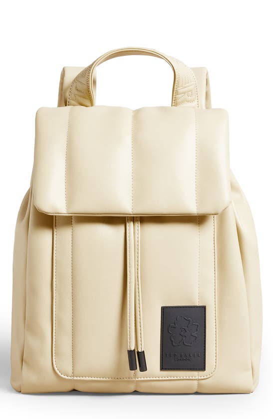 TED BAKER JANIEY FAUX LEATHER QUILTED BACKPACK
