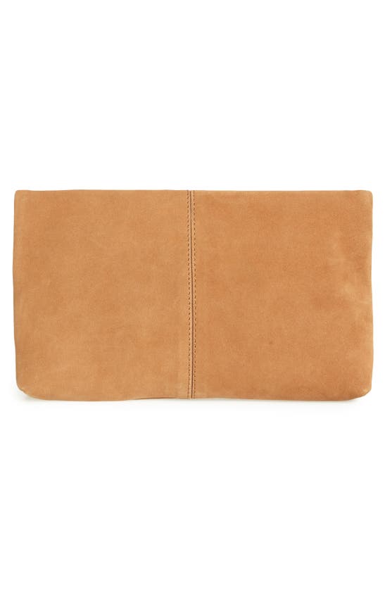 Leith Suede Clutch In Cognac