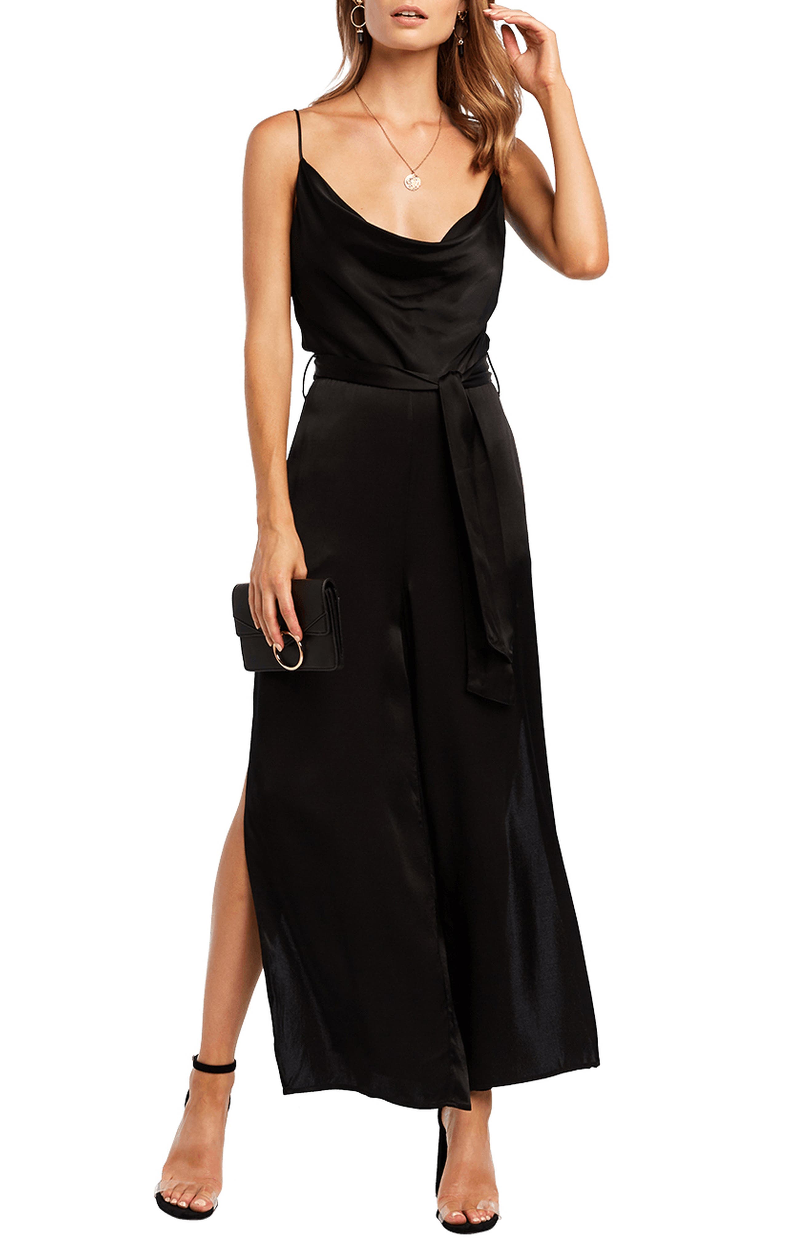 bardot cowl neck dress