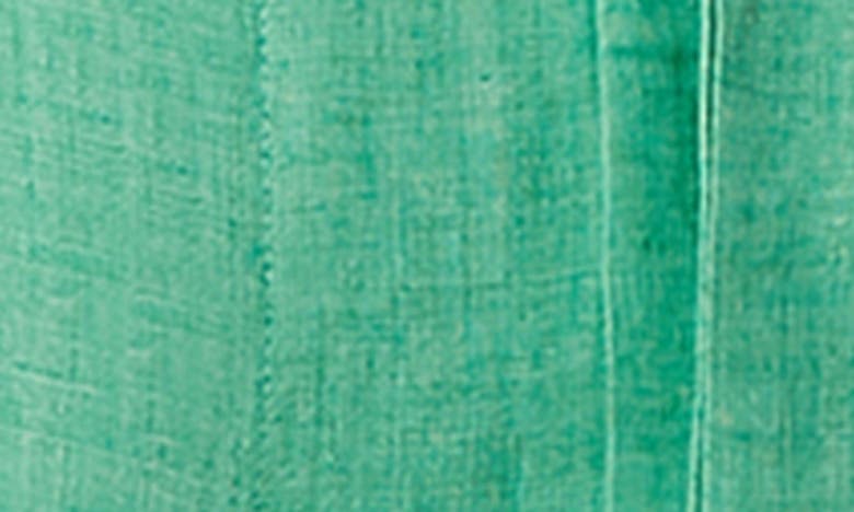 Shop Marina Rinaldi Fiordo Linen Duster In Emerald