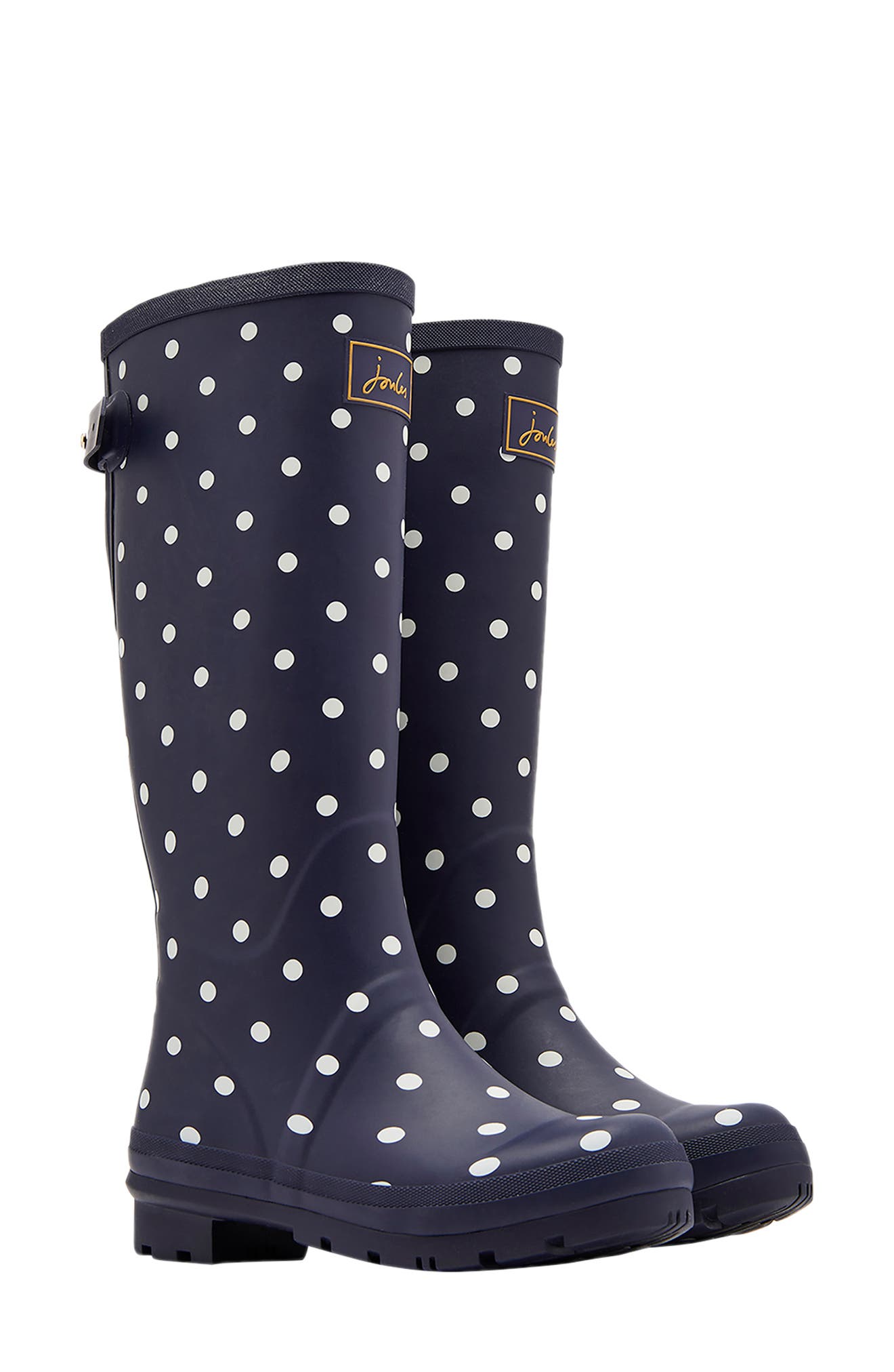 New Junior Boys Fun Wellies Size 5 Joules Blue Striped 