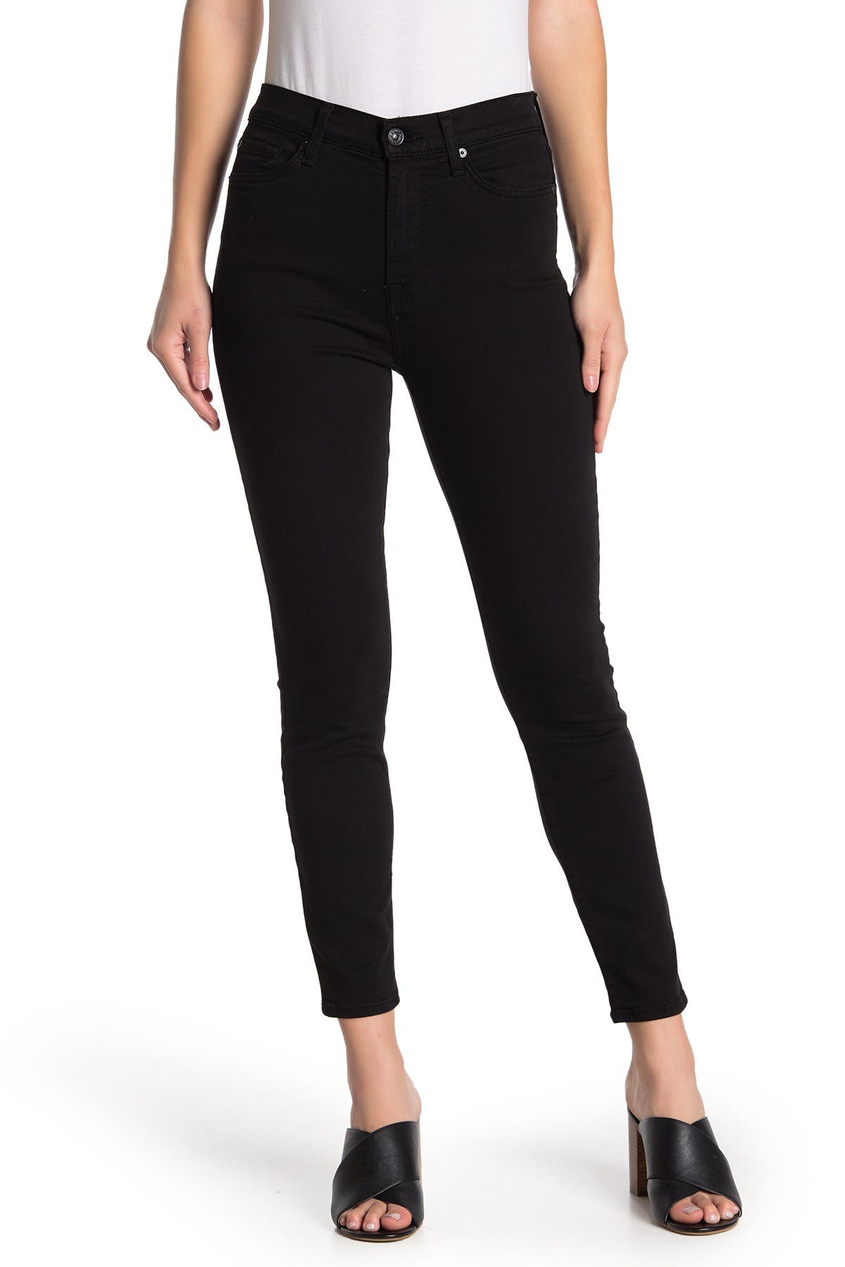 7 for all mankind cropped skinny jeans