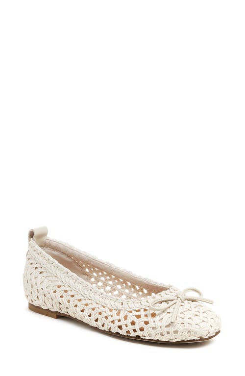 Kelsi Dagger Brooklyn Frankie Crochet Ballet Flat Shell at Nordstrom,