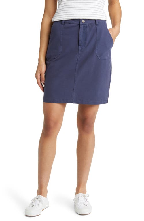 caslon(r) Organic Cotton Utility Skirt in Navy Peacoat