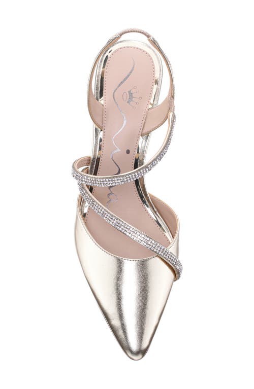 Nina Nela Slingback Pointed Toe Pump In Platino