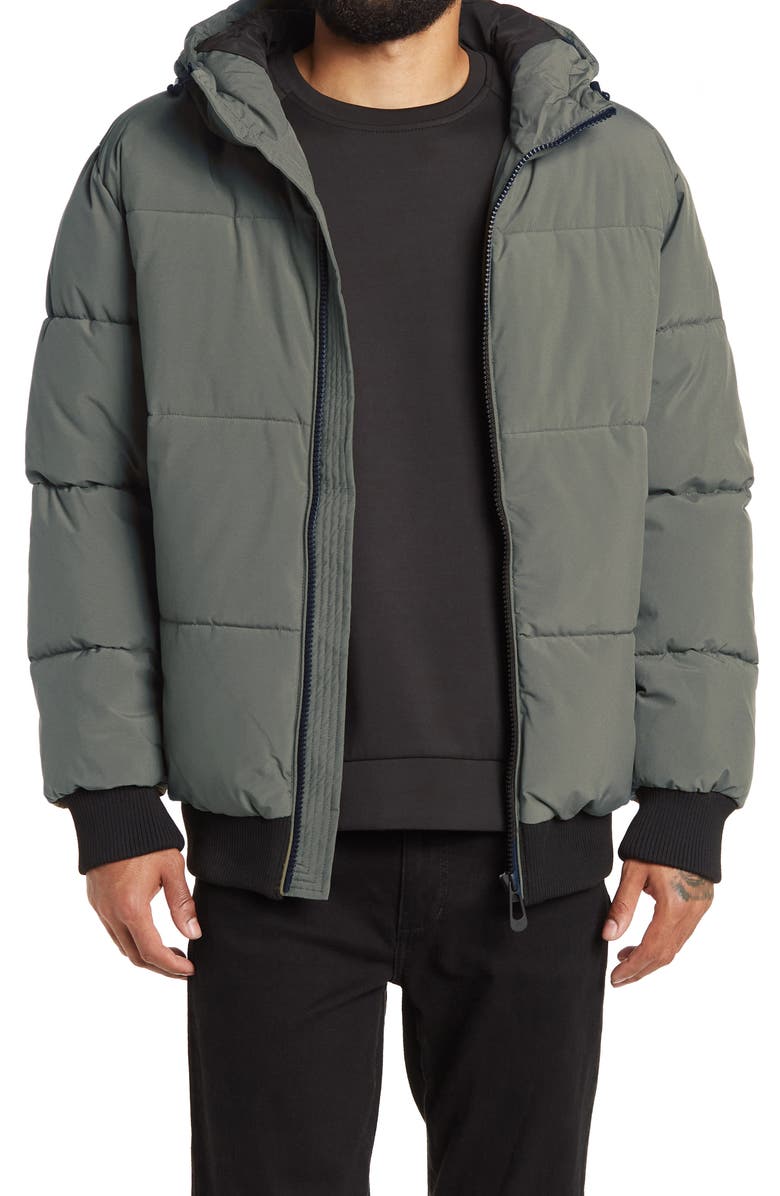 Noize Gunnar Hooded Puffer Bomber Jacket | Nordstromrack