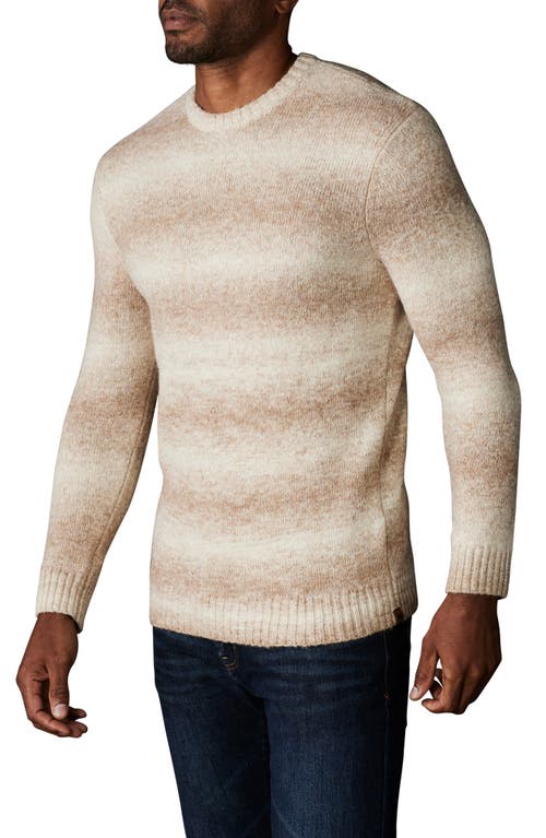 Shop The Normal Brand Ombré Stripe Crewneck Sweater In Tan