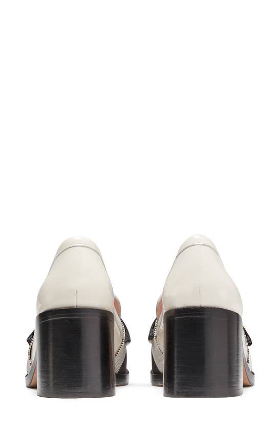 Shop Kate Spade Leandra Block Heel Loafer In Cream/ Black Multi