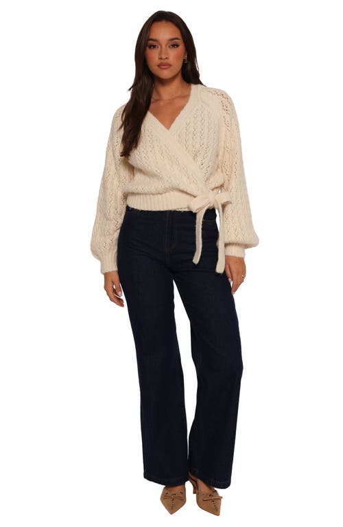 Petal And Pup Petal & Pup Etta Wrap Cardigan In Neutral