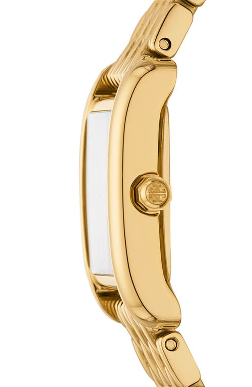 Shop Tory Burch The Mini Eleanor Bracelet Watch, 19mm X 28mm In Gold